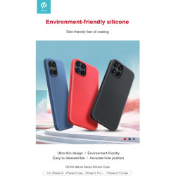 Nature Series Silicone Case for iPhone 12 & 12 Pro Black