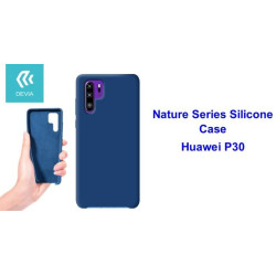 Nature Series Silicone Case for Huawei P30 Blue