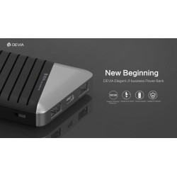 Devia J1 Elegant Power Bank 10.000mA Quick Charge 2.4A Black