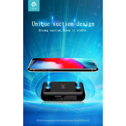 Kintong series mini wireless power bank 10000mAh Black