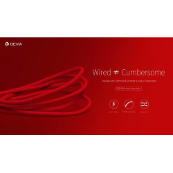 Pheez lightning cable fast charge 1.M Red