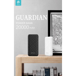 Guardian Power Bank 20000mah 2 Out 5 Volt 2.1 A. Black