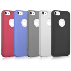 Rubber case for iPhone 5 5C 5S SE Black Color