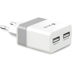 Rockwall 2  travel charger  (EU plug) 2 Out 2.4 - 1.0 Amper