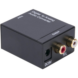 Digital Coax & Optical Toslink to Analog R/L AudioConverter