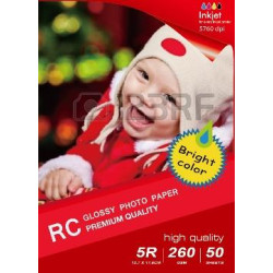 297X210MM A4 Dual Glossy Inkjet Photo Paper 260g-20 Fogli 