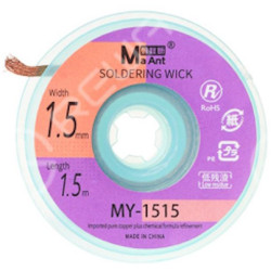 Copper desoldering braid 1.5mm 1.5m