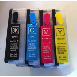 4Vuoti KIT 20ML 1240BK+10ML 1240C-M-Y for Brother LC1240