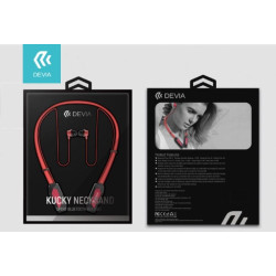 Kucky Bluetooth Headset Magnetic for Sport Red