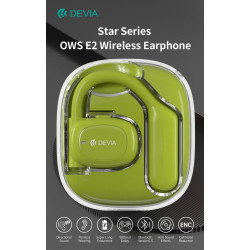 TWS-OWS E2 EM043 Earphones Green external earcups