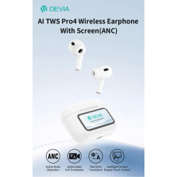 AI TWS Pro4 Translation Wireless Earphone With Screen and (ANC)