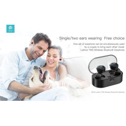 Lattice TWS Bluetooth Earphone with charging box Black
