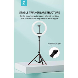 Desktop Live Streaming Stand With  Led Ring Light 10