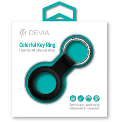 Devia silicon Key Ring for AirTag Black Color