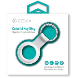 Devia silicon Key Ring for AirTag White Color
