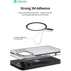 Universal Magnetic Stickers for magsafe on cover 2pcs Black and White