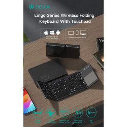 Foldable Bluetooth Keyboard and Touchpad Compatible Microsoft, Android, Apple