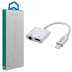 Smart 2 in 1 Lightning Adapter to 3.5 mm Headphone Jack