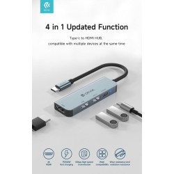 Leopard Type-C To HDMI USB3.0*2+PD  4 In 1 HUB