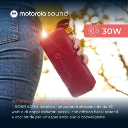 Motorola ROKR 600 30W Wireless Bluetooth Speaker Red
