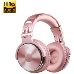 OneOdio Studio Pro 10 Hi-Res Wired DJ Headphones w/ Microphone Shareports Pink