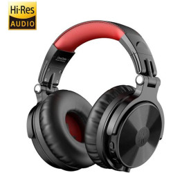 OneOdio Studio Wireless C Hi-Res DJ Headphones Bluetooth 5.0 Red/Black