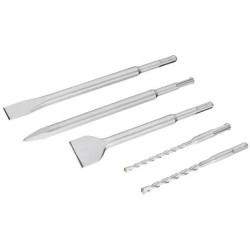 STA54400-XJ,Set 3 Scalpelli + 2 punte SDS-Plus