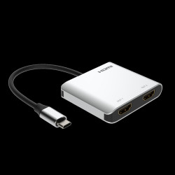 Adapter USB-C to 2xHDMI, 4K60Hz , HDR + USB3.0-3.1-3.2