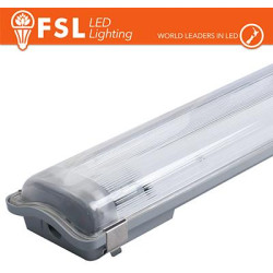 Plafo Stagna Portatubo T8 IP65: 2 tubo 150cm