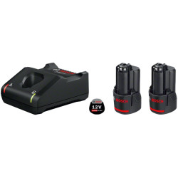 1600A019R8,Kit 2x Batterie 12V 2.0Ah + Caricabatteria