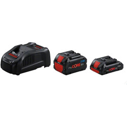 1600A0214A,Set 1x batteria 18V 4.0Ah + 1x  batteria 18V 5.5 Ah + Caricabatteria 