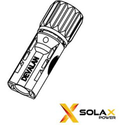 PV Connector 1100VDC 40A Male IP68 -40~85℃(line side) 