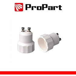 Adattatore portalampada da GU10 a E14 - 2A 250V - 40W max