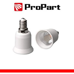 Adattatore portalampada da E14 a E27 - 2A 250V - 40W max