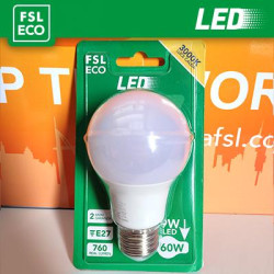 A60 BLISTER - 9W 3000K 200º 60x108mm CRI80 E27