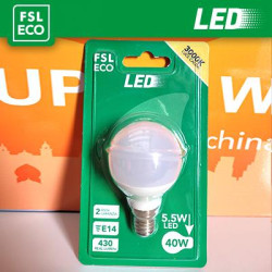 G45 BLISTER - 5,5W 6500K 180º 45X82mm CRI80 E27