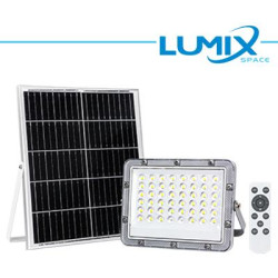 60W LED FLOODLIGHT with SOLAR PANEL + CREPUSCULAR