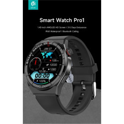 DEVIA Smart Watch Pro1 EM705 IP68 Display Amoled HD Black