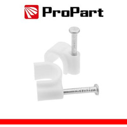 Fermacavo tondo 8.1x6mm bianco