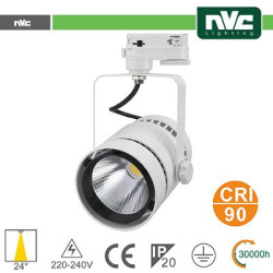 Traking Light LED - 35W 3000K 2100LM 24° CRI +90 WHITE