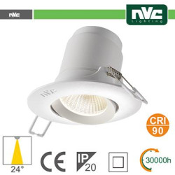Spotlight LED IP20 9W 3000K 700LM 24º FORO:95mm