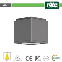 Downlight Cube LED IP54 da soffitto - 12W 960lm 3000k 85°