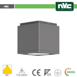 Downlight Cube LED IP54 da soffitto - 8W 640lm 3000k 30°