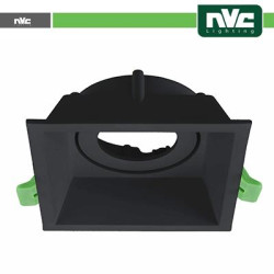Adjustable Frame anti-glare Cut-out 90*90mm - COLOR BLACK