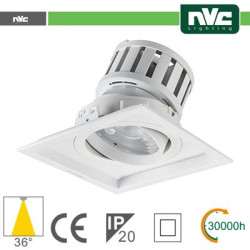 Multi-lamp recessed - 24w (1x24w) 3000k 2140lm 36° PF95
