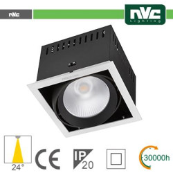 Multi-lamp recessed - 24w (1x24w) 4000k 2100lm 24° CRI90