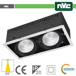 Multi-lamp recessed - 48w(2x24w) 4000k 3500lm 24° CRI90