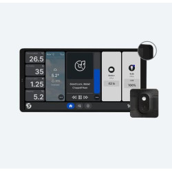 Shelly Wall Display X2 Large Panel Black + BLU H&T Sensor Black