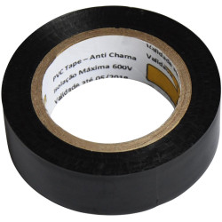 Nastro adesivo PVC elettricista nero 0.13*19mm*10m - 10pz