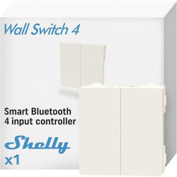 Shelly BLU Wall Switch 4 (Stand Alone) – Wall Bluetooth Button 4 Keys